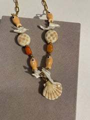 Seashell & Fish Charm Necklace
