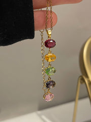 Rainbow Gem Necklace