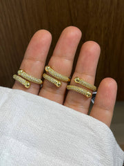 The Pavé Wrap Adjustable Ring