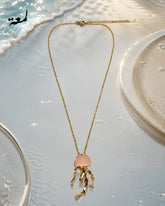 Pink Jellyfish Necklace