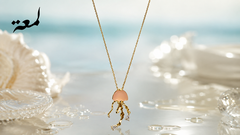 Pink Jellyfish Necklace