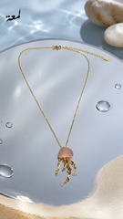 Pink Jellyfish Necklace