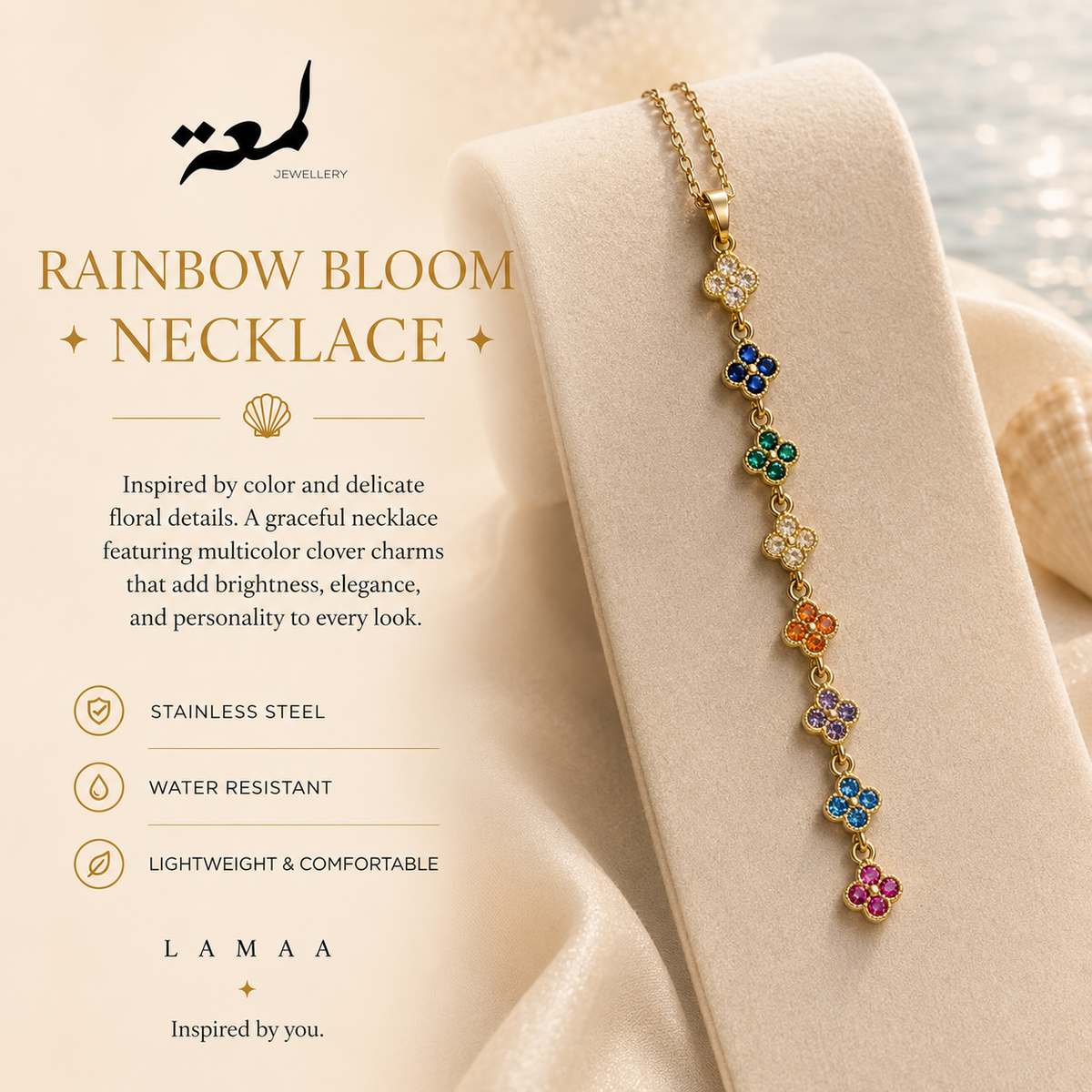 Rainbow Bloom Necklace