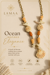 Seashell & Fish Charm Necklace
