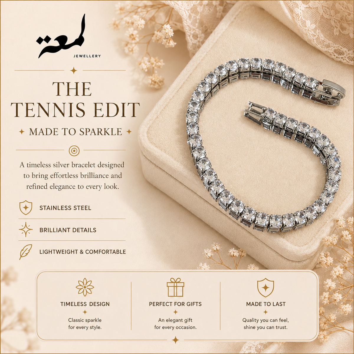 Silver Tennis Bracelet