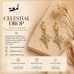 Celestial Star Drop Earrings