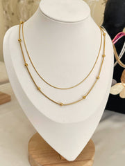 Double Layer Beads Necklace