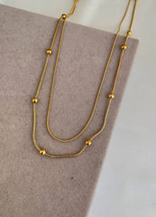 Double Layer Beads Necklace