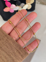 Double Layer Beads Necklace