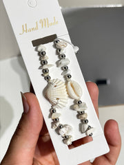 Seashell Anklet & Bracelet Set