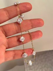 White Seashell Bracelet