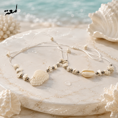 Seashell Anklet & Bracelet Set