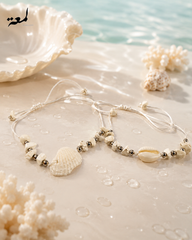 Seashell Anklet & Bracelet Set