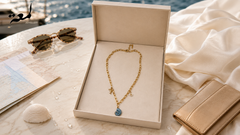 Blue Seashell Necklace