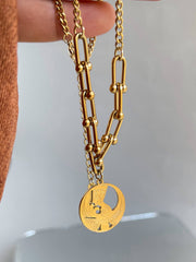 Wings of Egypt Statement Necklace