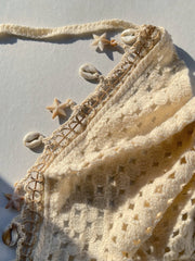 Seashell Crochet Summer Scarf