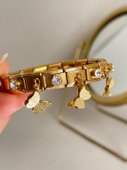 Golden Flutter Butterfly Bracelet