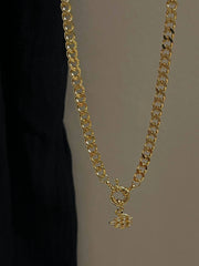 Golden Rose Statement Necklace