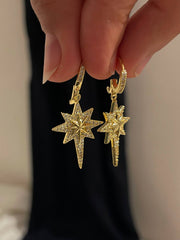 Celestial Star Drop Earrings